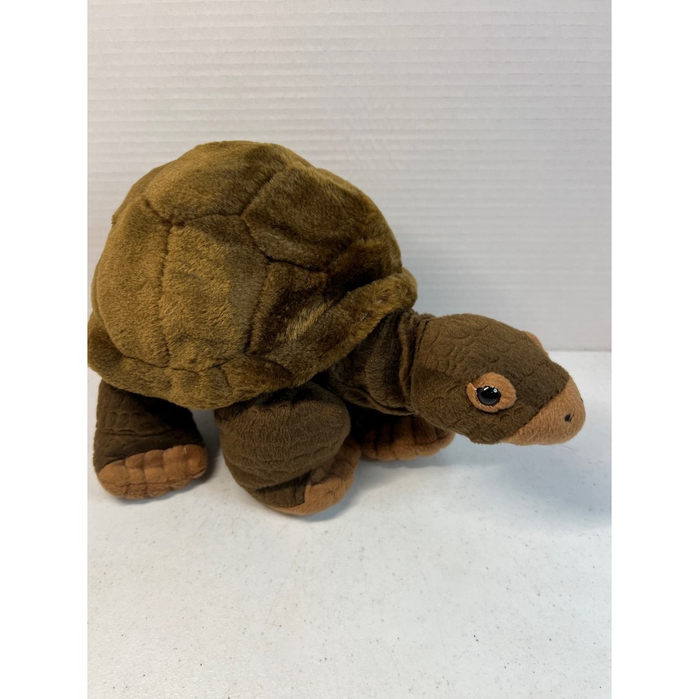 Wild Republic Tortoise Plush Brown Stuffed Animal Land Turtle 11 Inch 3589